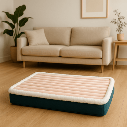 Coussin-orthopédique-pour-chien-imperméable-rose-déhoussable et lavable en machine-antidérapant pour chien de petite à moyenne taille 