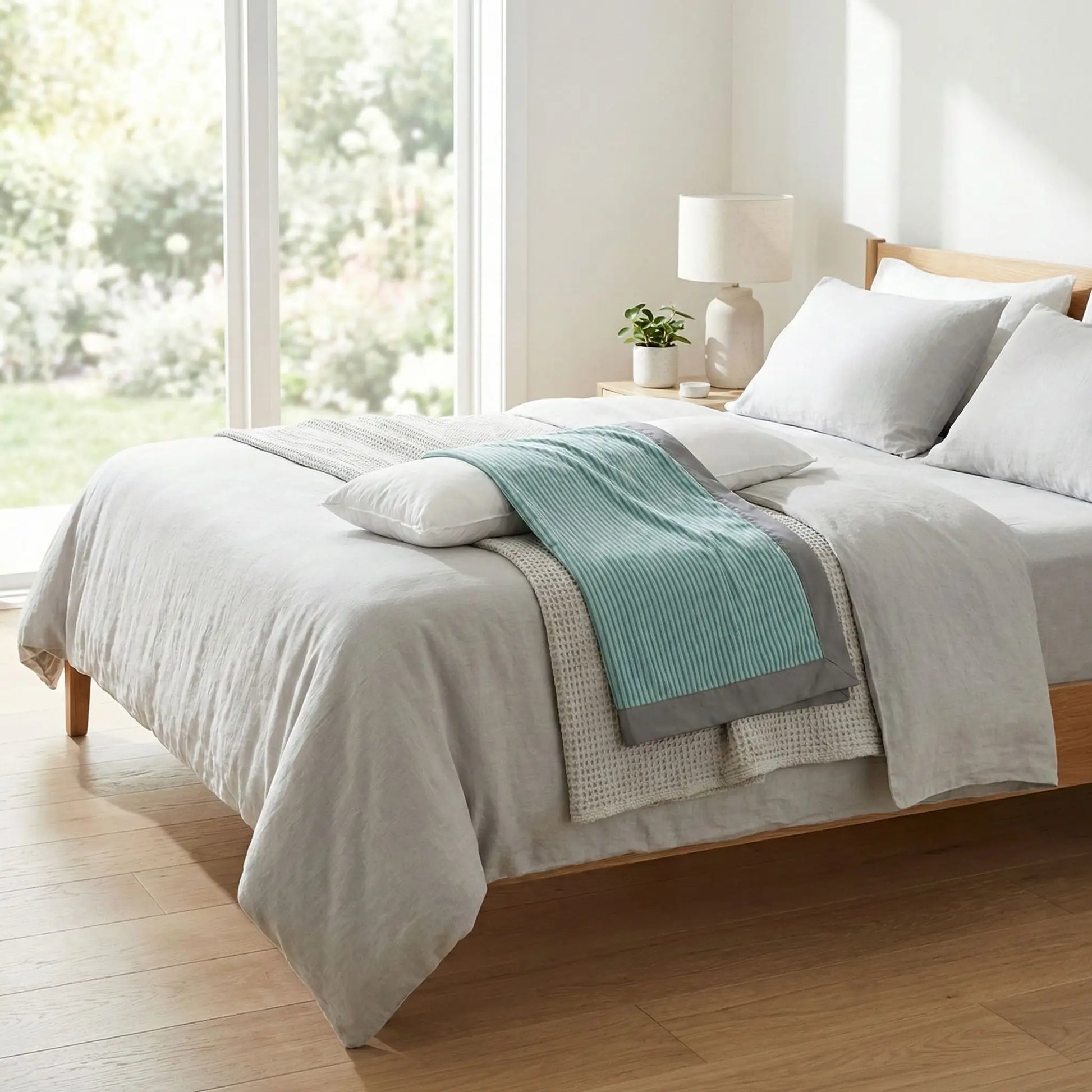 Housse-de-coussin-chien-anti poils et résistante aux griffes antidérapant-imperméable en velours de couleur gris et vert compatible avec notre coussin pénardToutou pour une housse de rechange, lavable en machine