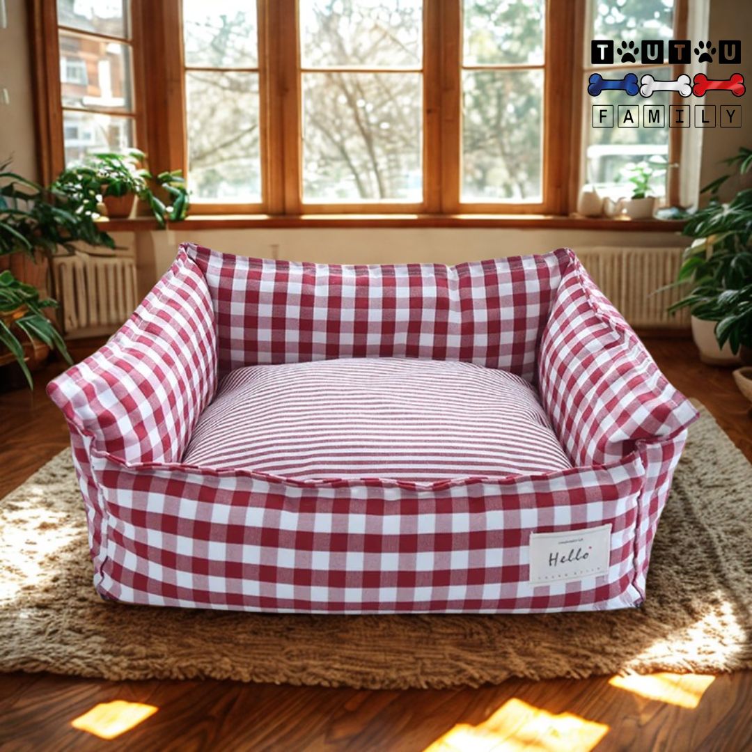 Panier-petit-chien-rectangulaire-avec-coussin-100%-coton-épais-et-entièrement-lavable-en-machine-déhoussable-en-lin-respirant-résistant-aux-griffes-et-morsures