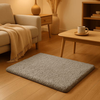 Tapis-pour-chien-chauffant-gris-S-M et L-déhoussable-lavable en machine-réfléchissant-housse en peluche douce et épaisse, résistante aux griffes-sans-électricité et sans danger-rembourrage 100% coton haute densité-antidérapant