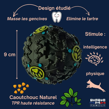 Jouet-distributeur-de-croquettes-chien-caoutchouc-naturel-résistant-caractéristiques-gamelle-anti-glouton-jouet-d-occupation