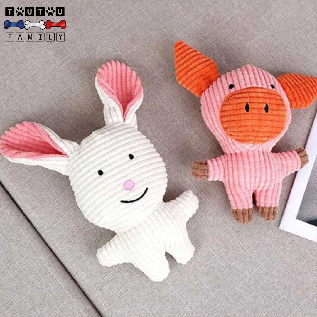 Peluche-chien-sonore-jouet-a-mâcher-4-modèle-d-animaux-cochon-vache-lapin-éléphant-pour-petit-moyen-chien-et-chiot-jouet-éducation-positive