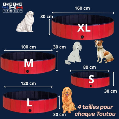 Piscine-pour-chien-rouge-guide-de-taille-du-S-au-XL-des-piscines-pour-chiens-de-toute-les-tailles-4-dimensions-disponibles
